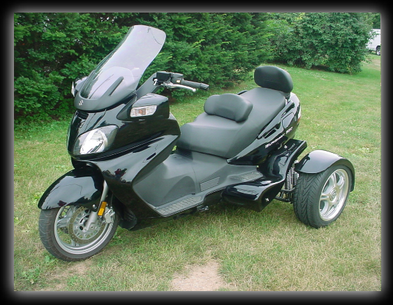 Honda silverwing scooter with danson trike kit